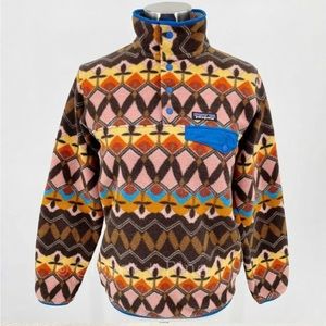 Patagonia Fleece Synchilla Snap-T Fleece Pullover Companions Big Anthos size L